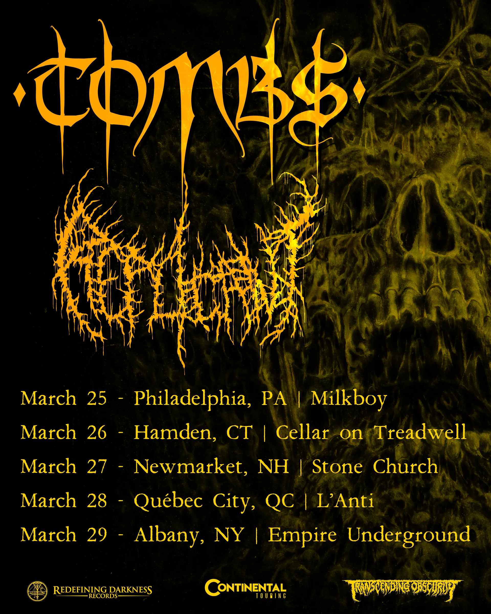 Tombs × Replicant — 2026 Tour