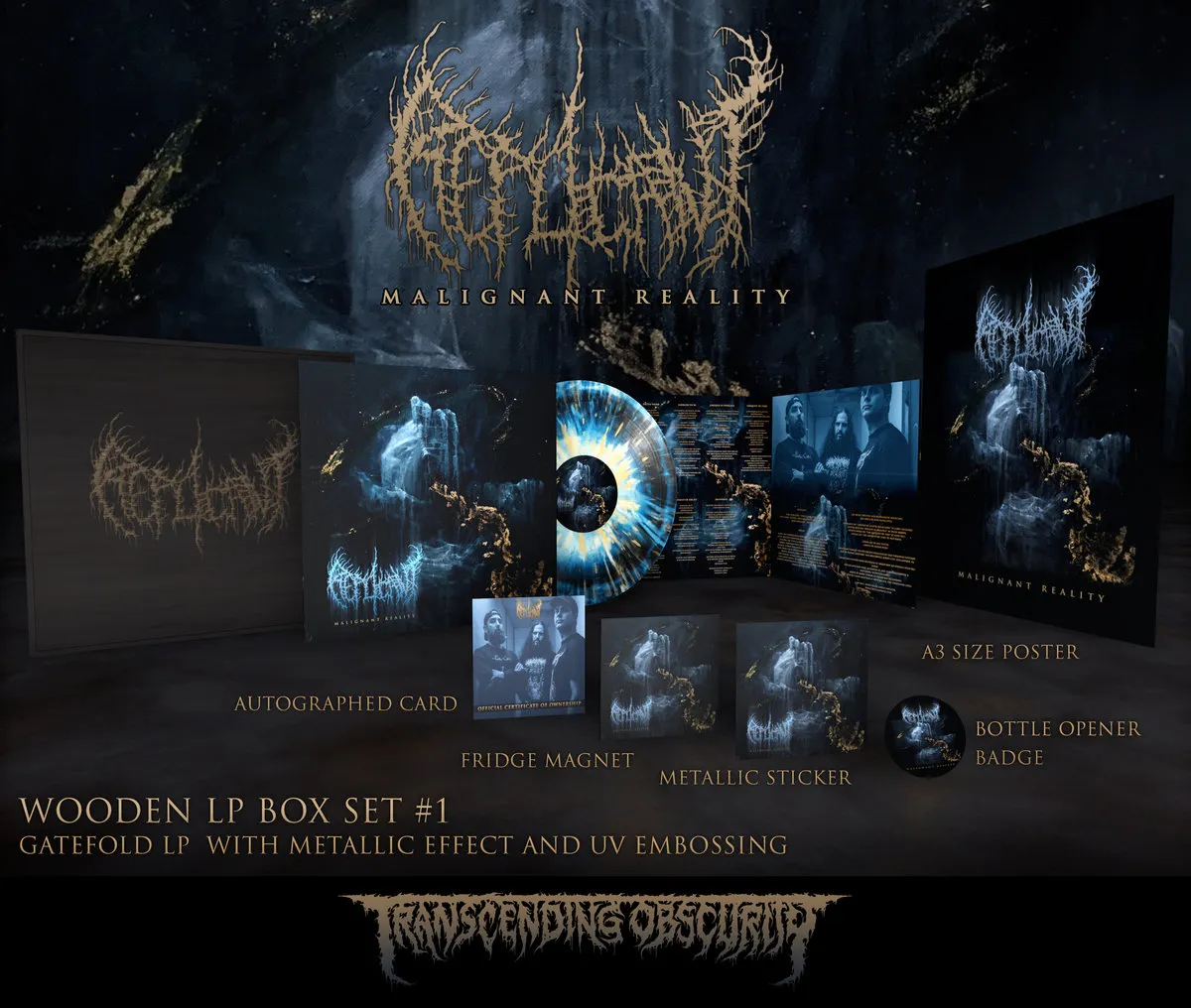 Malignant Reality Wooden LP Box Set with Engraving